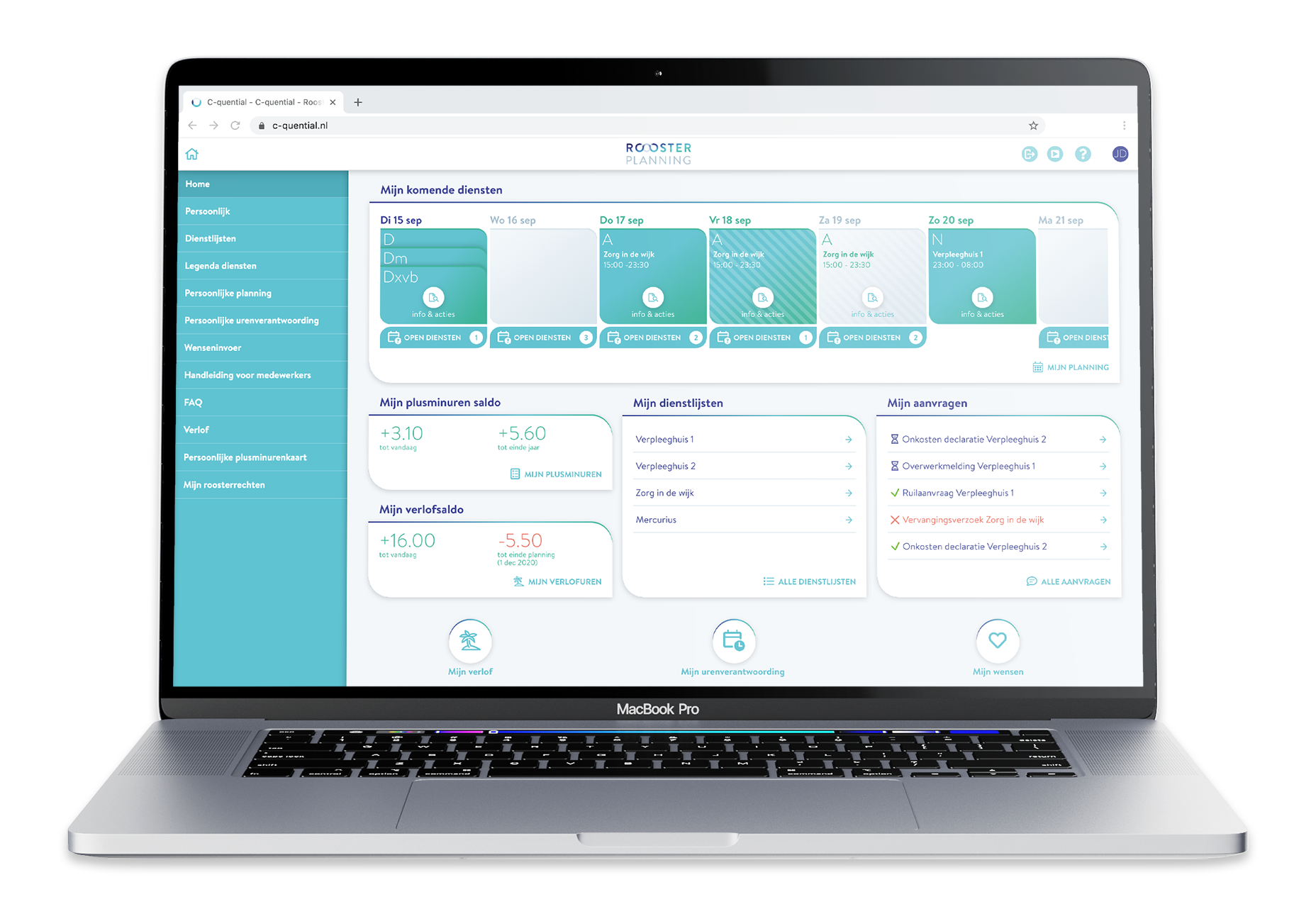 C-Quential home desktop